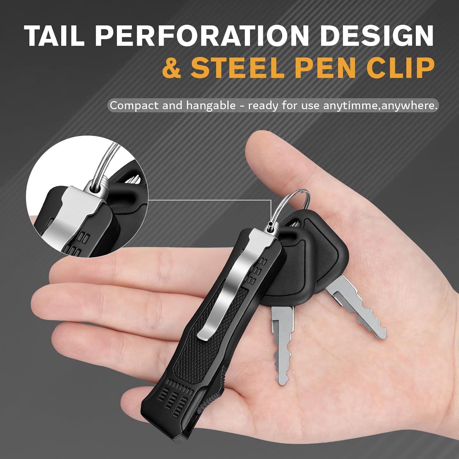 Automatic Utility Knife,All Metal EDC Scalpel Knife,Fast Open Box Cutter,Safety Auto Push Button,Quick Change Retractable,10PCS #23 Blades Replacement,Black