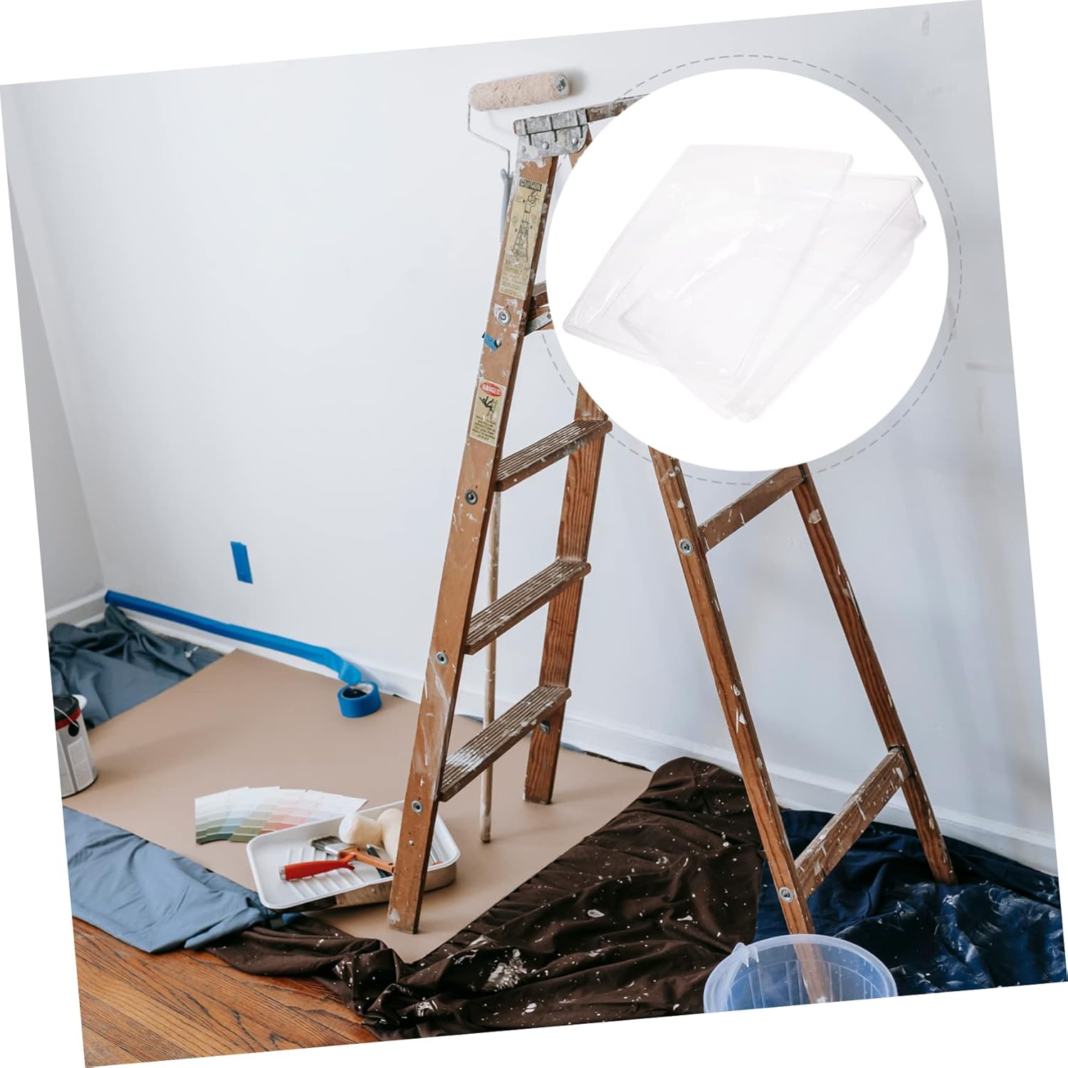 8pcs Paint Pan Tray Liners Paint Roller Tray Liner Lining for Accessories