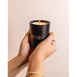 Benevolence LA Clearance Candles Bergamot & Jasmine Christmas Scented Candles | Soy Black Holiday Candle for Home | Gifts for Women and Men | Home Fragrance | Aromatherapy | 6oz