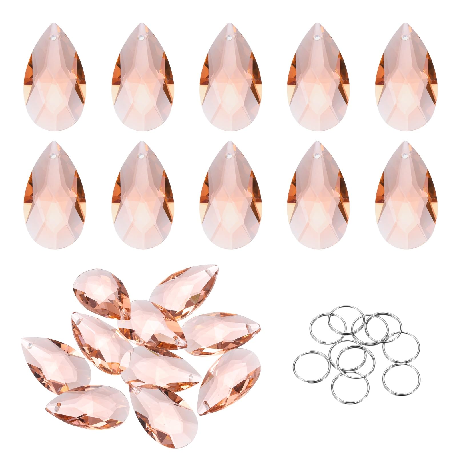 Cristal en forme de goutte d'eau rouge pour sublimer la décoration de table
