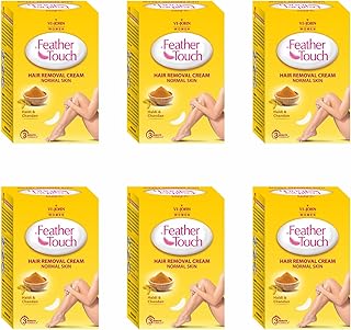 VI-JOHN Feather Touch Haldi Chandan Hair Removal Cream for Normal Skin 3min Formula |Suitable for Legs, Underarms, Bikini Line, Arms - 40g Pack of 6-picture-19