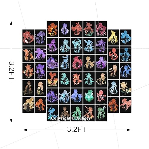 Miniatura 3 de Genshin Kit de collage de pared para decoración de dormitorio, póster estético de anime, regalo para adolescentes y niñas, regalo para entusiastas