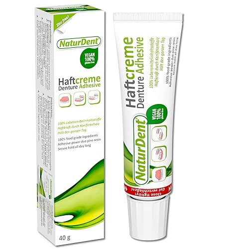 Miniatura 2 de Natural fuerte adhesivo para dentaduras postizas NaturDent mantiene las dentaduras durante más tiempo y más fuerte, sin zinc, sin petroquímico, sin