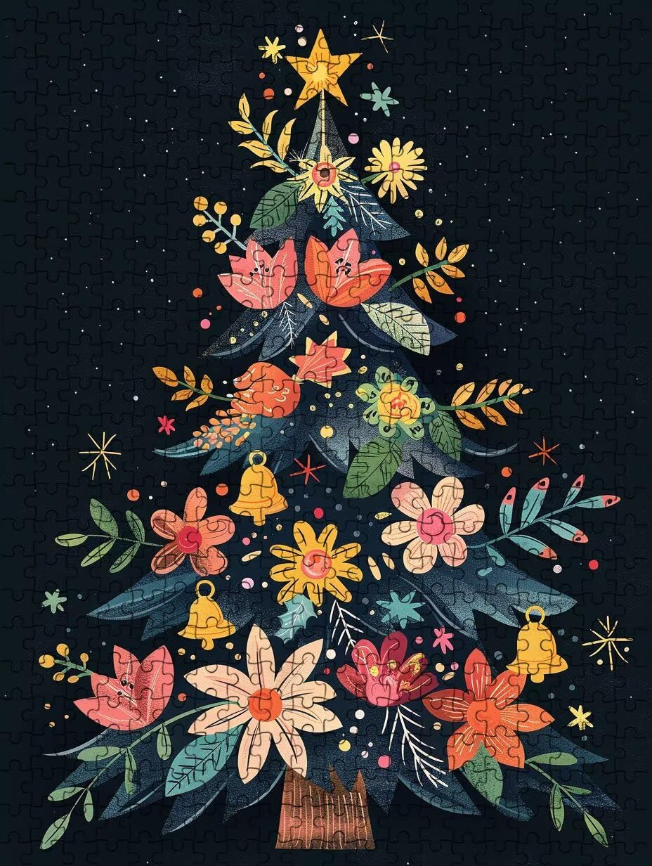 Flores De áRboles Puzzle 3000 Piezas, Rompecabezas Adultos Puzzle, 3D Un Rompecabezas, Desafiante Puzzles de Decoración Juego de, Juego Educativo para Toda la Familia, para Regalo Decoración FNKL7-944