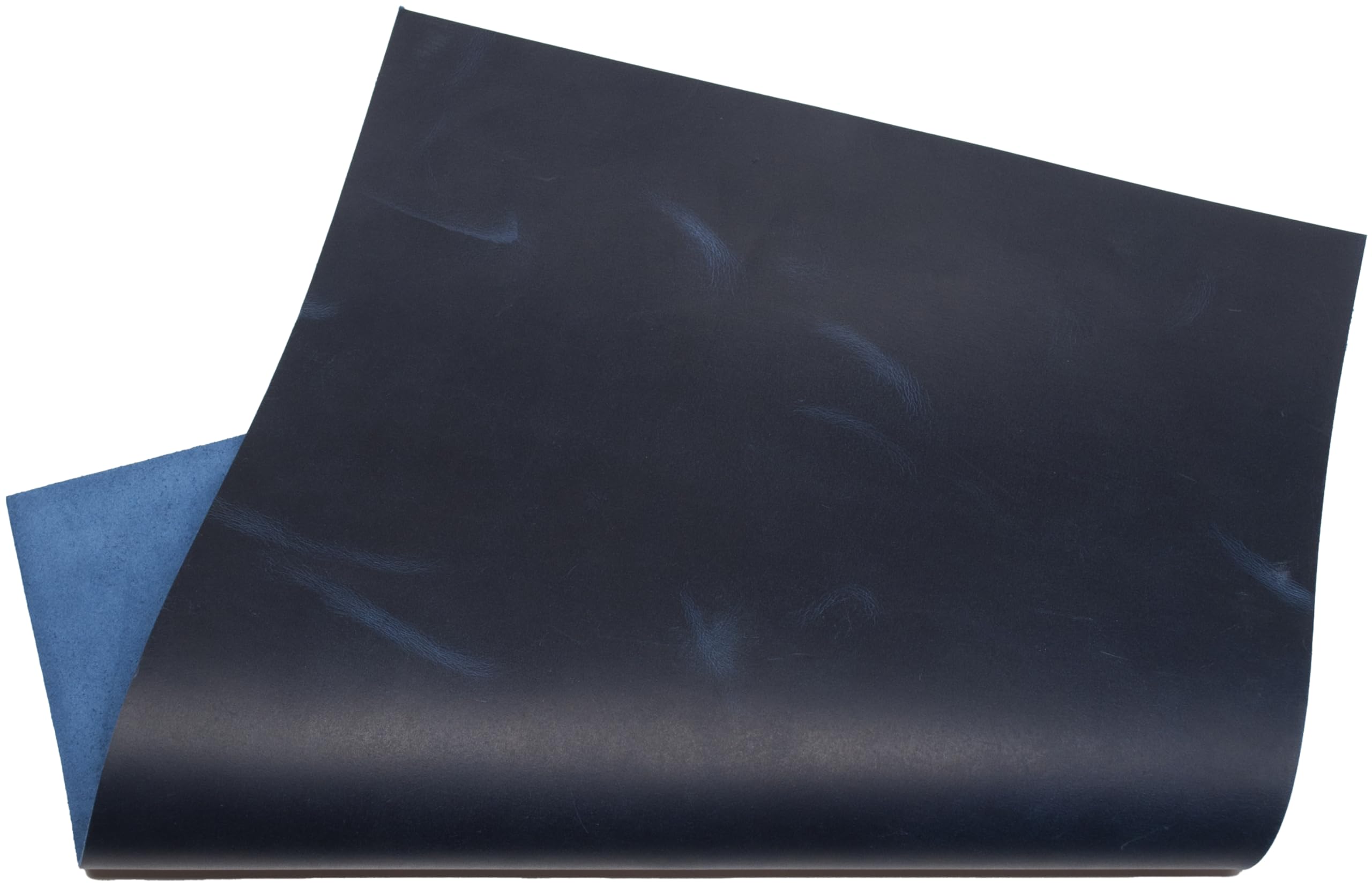 HAPPER STUDIO Cowhide Leather 1.7mm Thickness Pull-Up Crazy Horse Leather Genuine Leather Sheets for Crafts. (1, Blue, A1 (594 x 841mm))