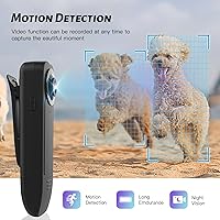 Vista 4 de Mini cámara corporal 1080P con tarjeta de memoria, cámara de cuerpo gastado, portátil premium, videocámara de grabación de video de patrulla