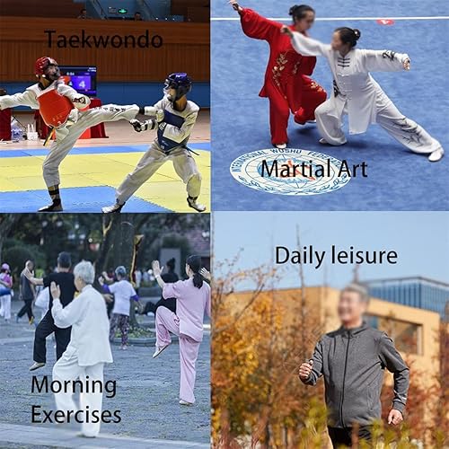 Miniatura 7 de Zapatos de artes marciales para hombre, zapatos de taekwondo ligeros de cuero para Kung Fu Taichi para ejercicios diarios de entrenamiento