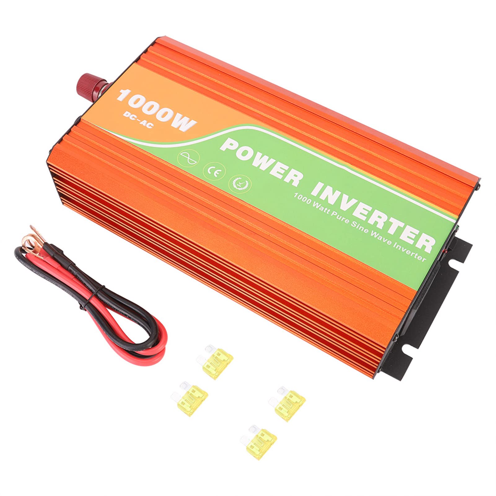 Convertitore di Potenza a Onda Sinusoidale Pura da 1000 W Convertitore Solare Ad Alta Efficienza Energetica per Elettrodomestici Alluminio Durevole 6,6 Libbre (48V)