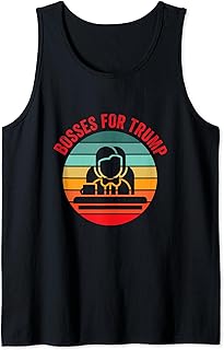 Bosses For Trump 2024 Funny Election Poll Voting Voters Boss Tank Top