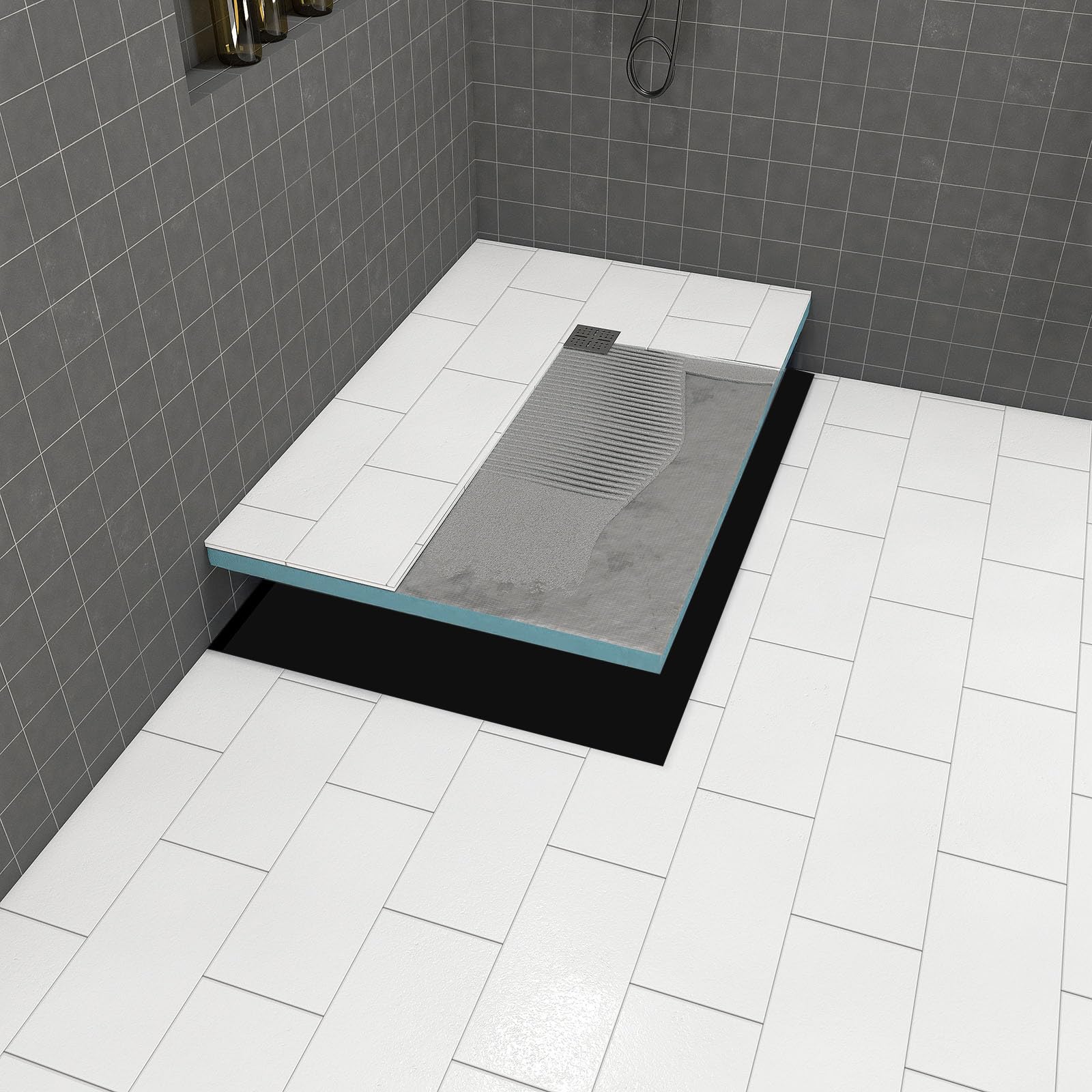 Aurlane PACR007 - Plato de ducha, color gris