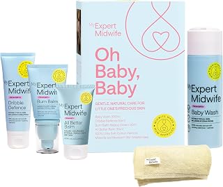 Baby's First Skincare Gift Set, Naturally Derived & Fragrance Free, Dematologist-tested, Expertly Formulated to Soothe, Hydrate and Protect Newborn Skin