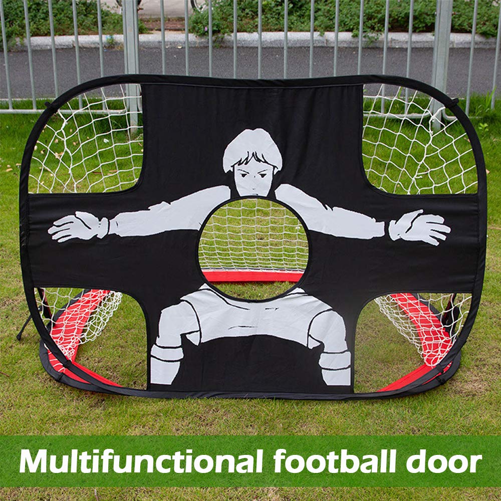 Soccer Goal Nylon Football Goal Net Foldable Portable Soccer Goal Kids Children Football Target Net for Playground Backyard Indoor Outdoor 110 x 80 x 80 cm Mini Soccer Goal Training Football 1 Goal