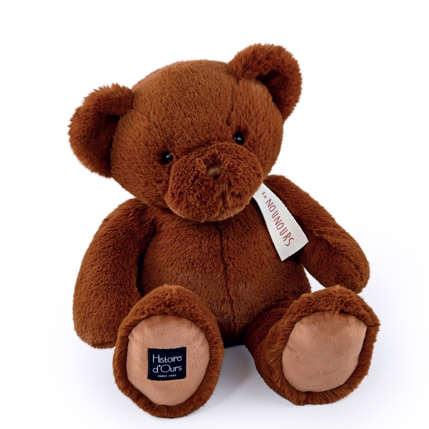 Histoire d'Ours - Le Teddy Bear, Capuccino, 40 cm, Brown - 40 cm - Birth Gift - HO3230