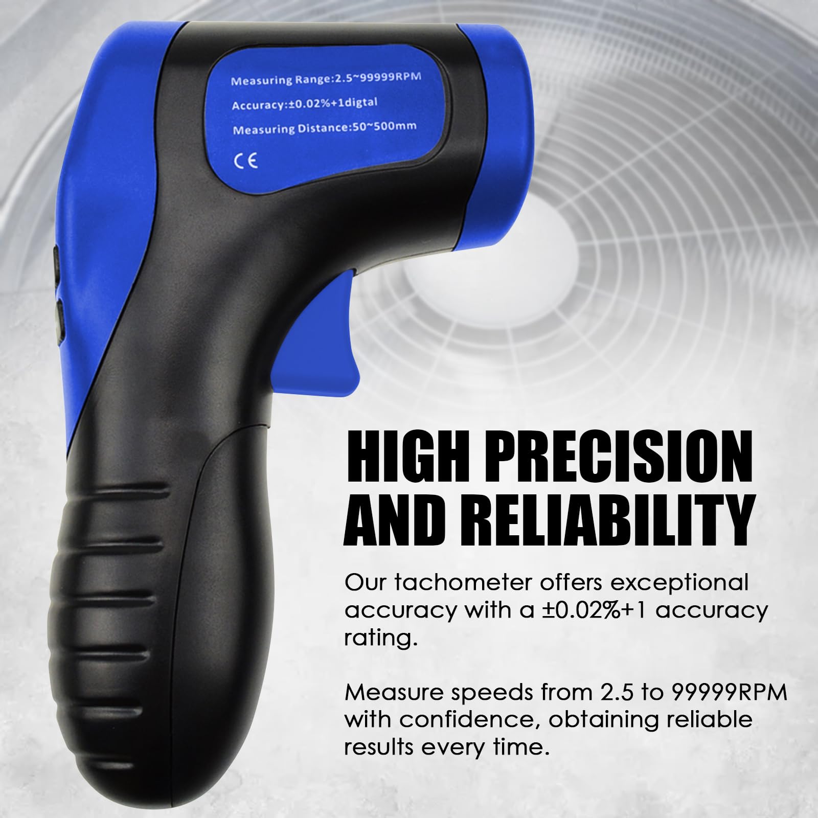 Tachimetro Ottico Laser Digitale Nimex NI606 | Senza Contatto | LCD | Misura Giri Motore - Foto 7