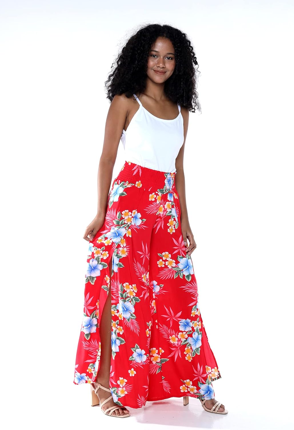 Matchable Family Hawaiian Luau Men Women Girl Boy Clothes in Hibiscus Red