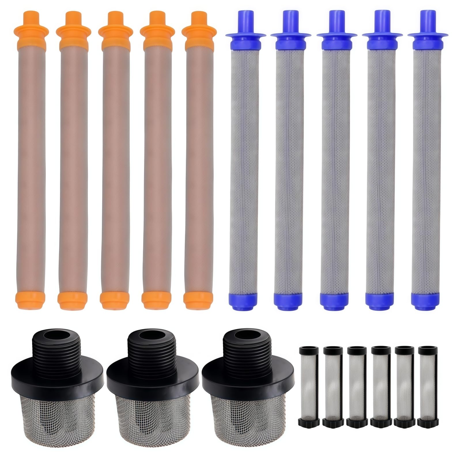 View 1 of (3+5+5+6PK) Replaces for Graco Paint Sprayer 288716 3/4” Pump Inlet Strainer 288749 288750 288747 60 100 40 Mesh Gun Filters InstaClean Manifold Filter Fits Graco Magnum X5 X7 ProX7 ProX9 SG2 SG3