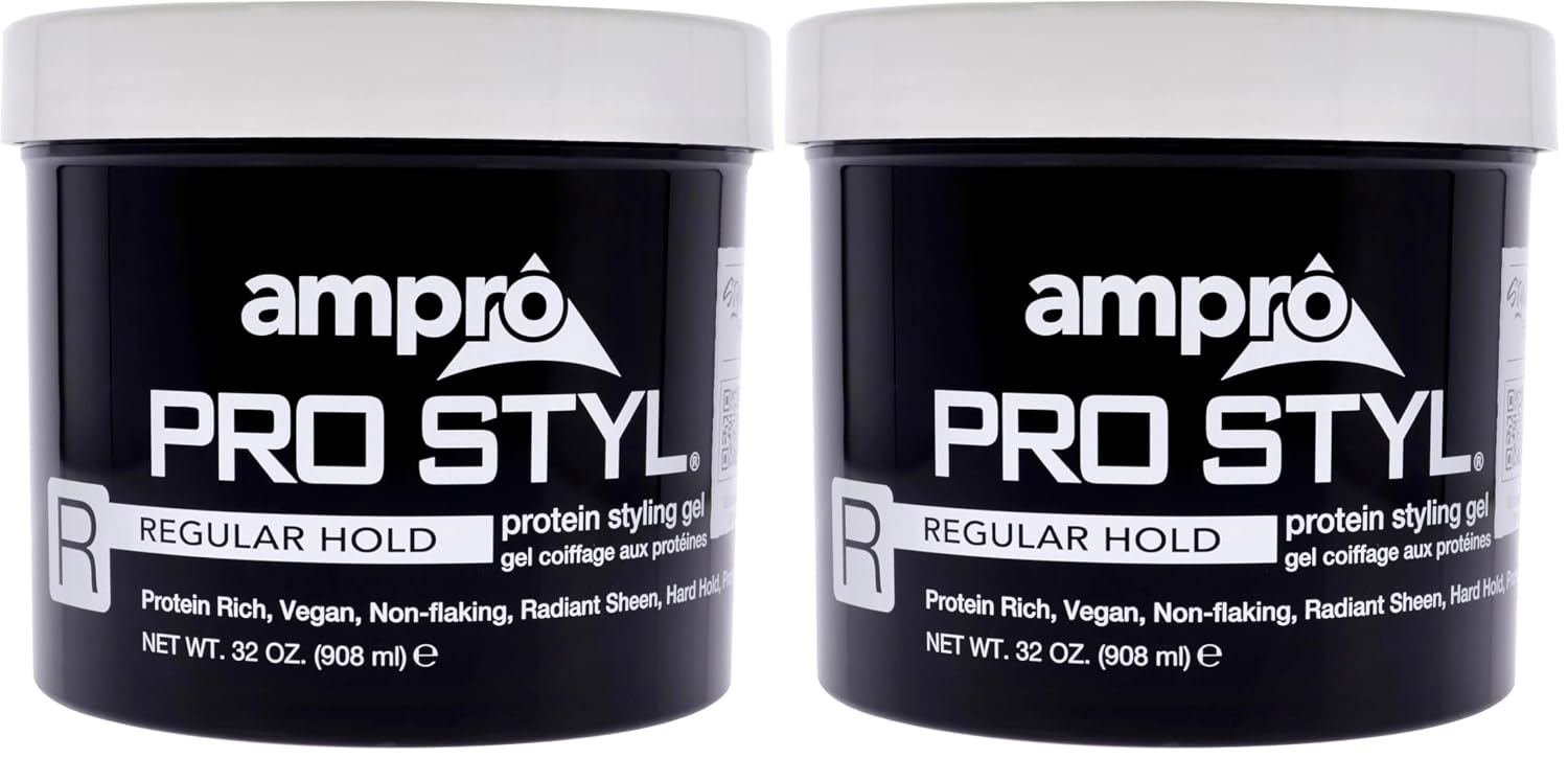 Ampro Pro Styl Regular Hold Protein Styling Gel 32 oz (Pack of 2)