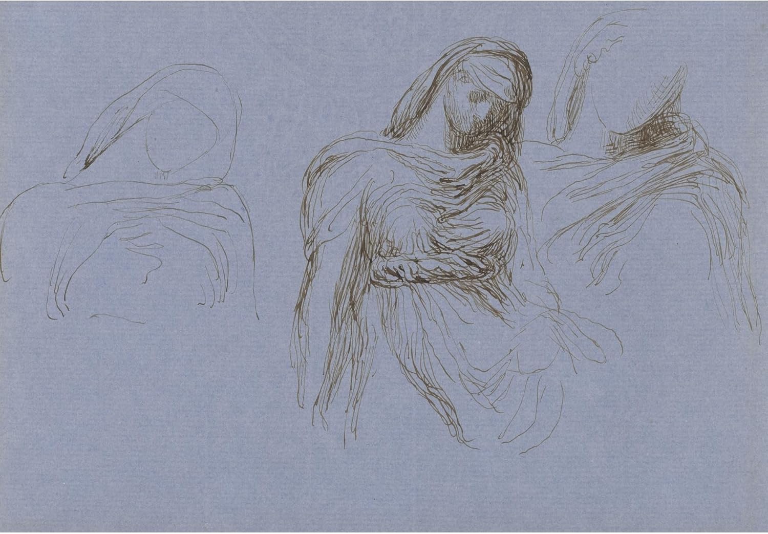 ArtDirect Study of Death for 'Time and Death' (c. 1868) Unframed Art Print Giclee Poster by George Frederic Watts - Ready for Framing with Customization Sizes 10x7, 14x10, 20x14, 35x24, 48x33 and 60x42 inches