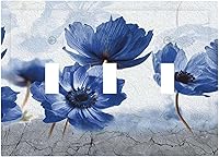 Vista 182 de Placa de pared de tortugas marinas, hierba oceánica, medusas, peces y algas marinas, placa de pared de doble palanca, cubierta de interruptor de luz