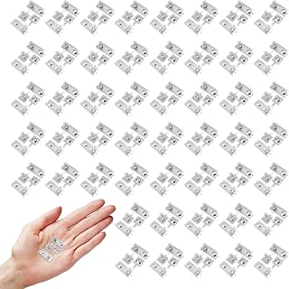 100Pairs Battery Springs AA Battery Negative to Positive Conversion Spring Contact Nickle Plated 12x12mm &12x26.5mm, Metal Battery Spring Contact Plate Replacement for Remote Controls
