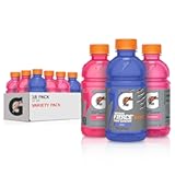 Gatorade Thirst Quencher&comma; Grape Berry&comma; Strawberry Variety Pack&comma; 12 Fl Oz &lpar;Pack of 18&rpar;