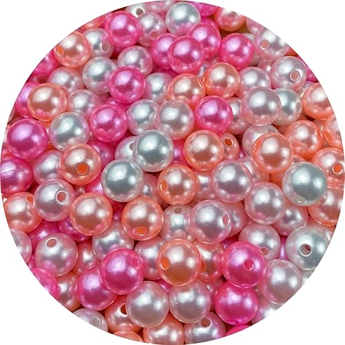 Cuentas de perlas 200 cuentas para manualidades perlas sueltas cuentas espaciadoras redondas de 0394in para aretes pulseras collares llaveros joyas