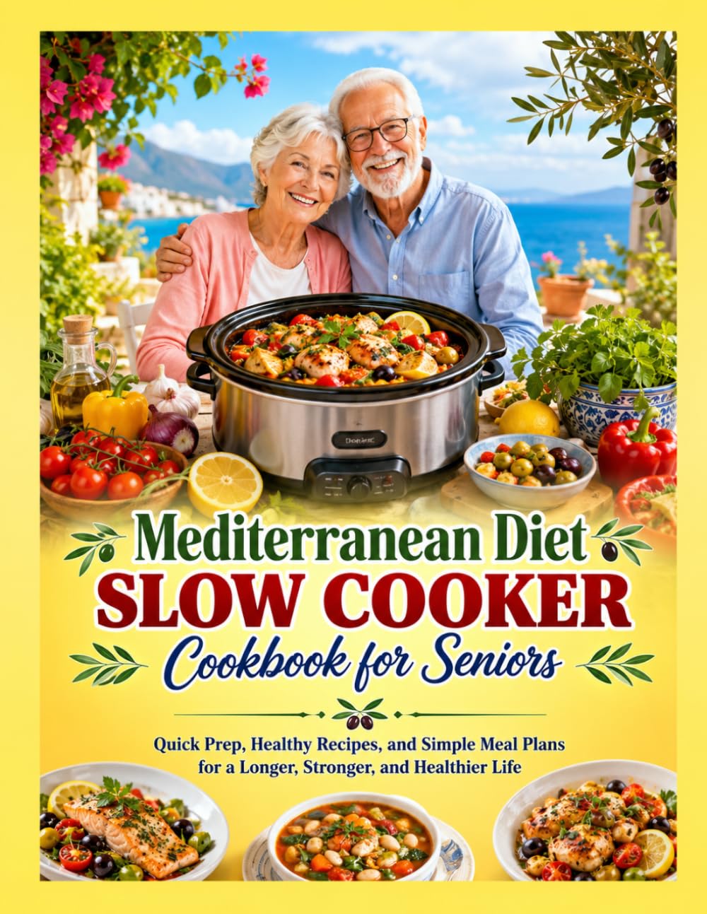 Mediterranean Diet Slow Cooker Cookbook for Seniors: Quick Prep, Healthy Recipes, and Simple Meal Plans for a Longer, Stronger, and Healthier Life