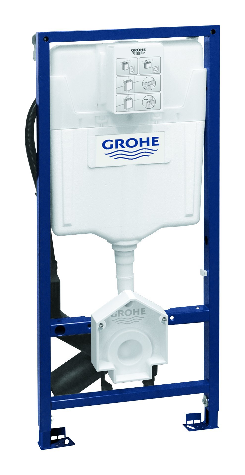 GROHE Rapid SL 39112001 sıhhi tesisat sistemi elemanı (Sensia duş tuvaleti, 1,13 m yapı yüksekliği, rezervuar GD 2, 6-9 L)
