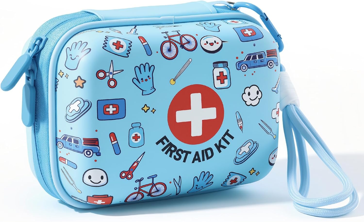 Mini First Aid Kit for Kids – 160 Pcs Water-Resistant Hard