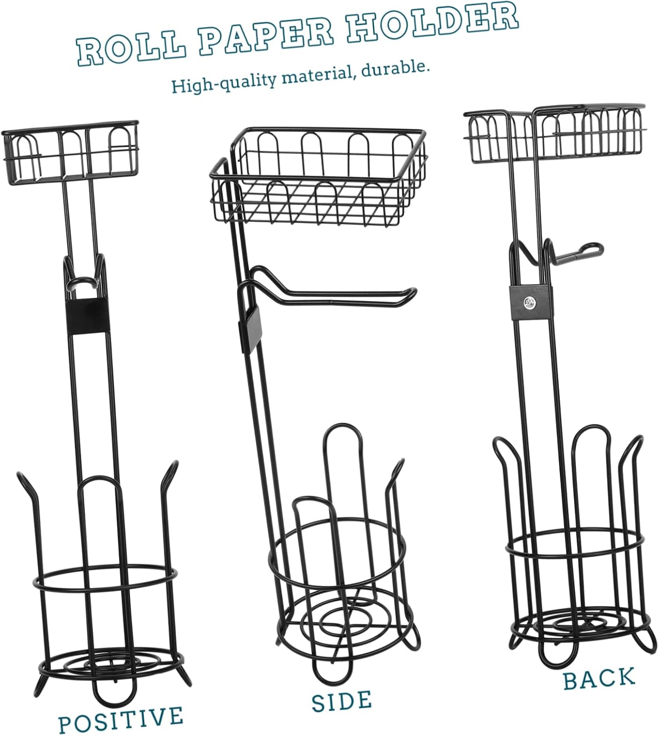 LIFKOME Toilet Paper Holder Minimalist Iron Art Stand for Bathroom and Kitchen Storage Stylish Towel Rack Stable Base Home Decor Accessory