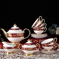 Vista 2 de ZCGDP - Juego de 15 calcomanías rojas de porcelana para aliviar el té