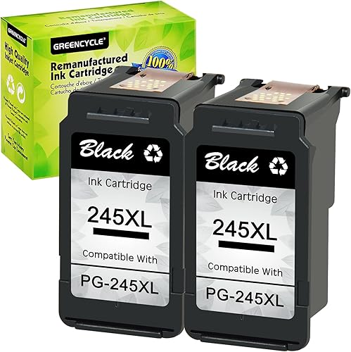 greencycle PG-245XL PG-245 245 XL PG-243 243 Cartucho de tinta compatible con Canon Pixma MX490 MG2522 MG2525 MG2922 MG2924 MG3020 MG3022 MG3029