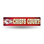 Rico Industries NFL Kansas City Chiefs 16-Inch Plastic Street Sign Dcor, 3.75 x 16-
