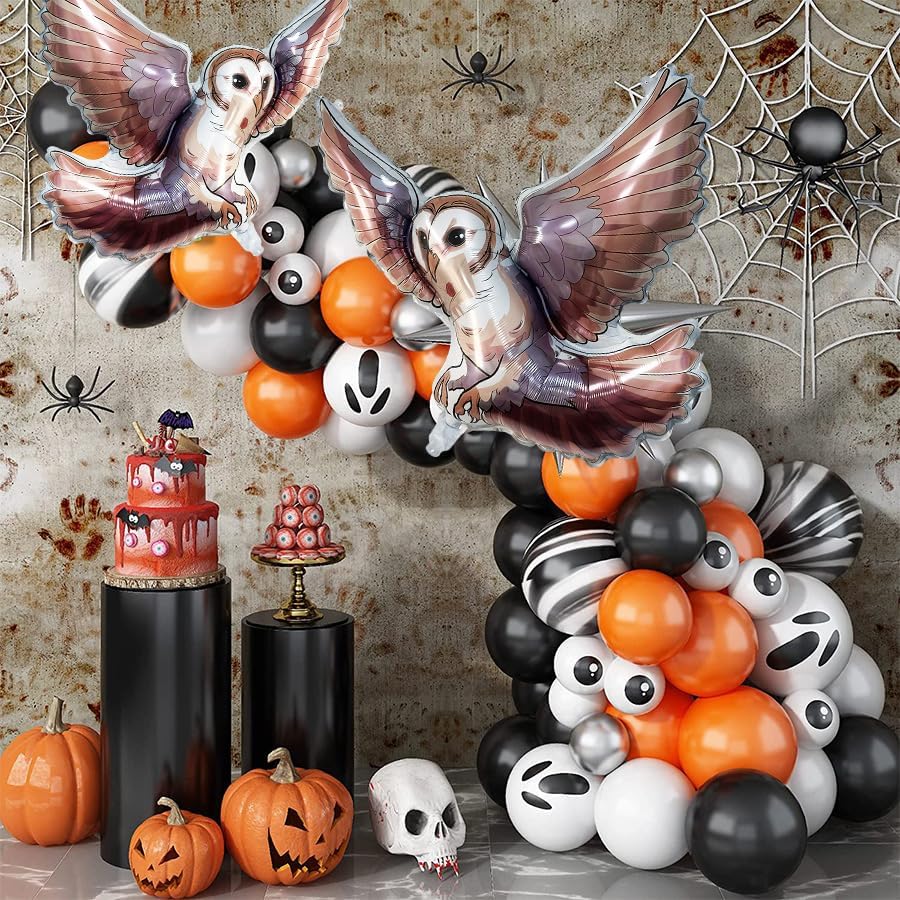 3 Pack Magical Wizard Owl Balloons, Birthday Party Decorations, 30 inch Owl Foil Balloons for Kids Magic Theme Halloween Party Decorations - Image 3