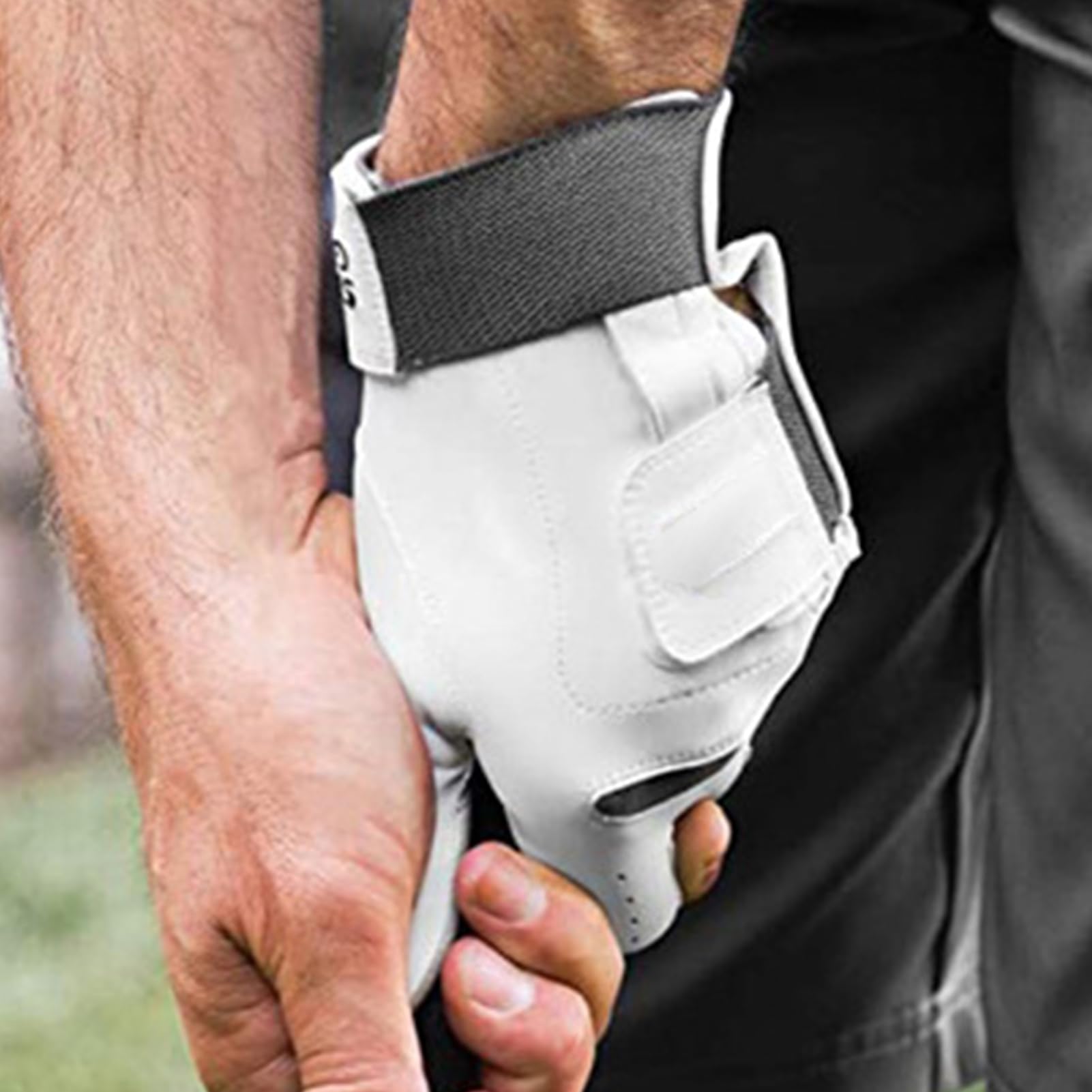 Guanti da golf per pratica, guanti da golf in pelle, Guanti da 2 in | 1 da uomo in pelle per la pratica, Strumento per praticare il con impugnatura comoda per appassionati di