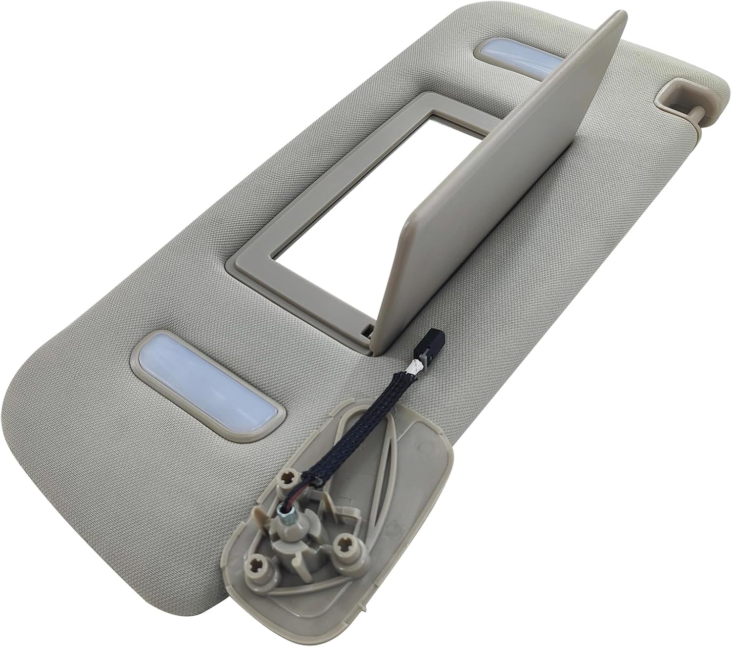 23459643 Right Passenger Side Sun Visor fit for 2015-2019 Cadillac Escalade Chevrolet Silverado 1500 2500 3500 & Suburban & Tahoe & GMC Sierra 1500 2500HD 3500HD & Yukon Gray