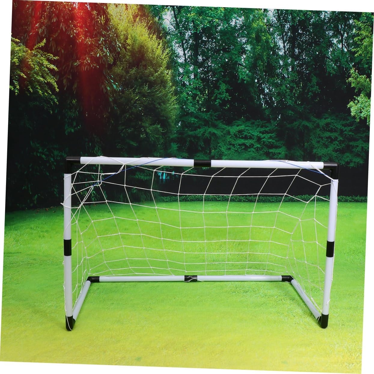 Mikinona Lightweight Replacement Football Net for Soccer Goal Weather-Resistant PP Woven Mesh Outdoor Yard Sports Accessory for Boys and Easy to Carry