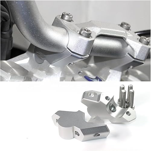 Miniatura 7 de Abrazadera de manillar para F850GS para F900R para F900XR para F850GS para motocicleta de aventura para elevador de manillar CNC con clip de