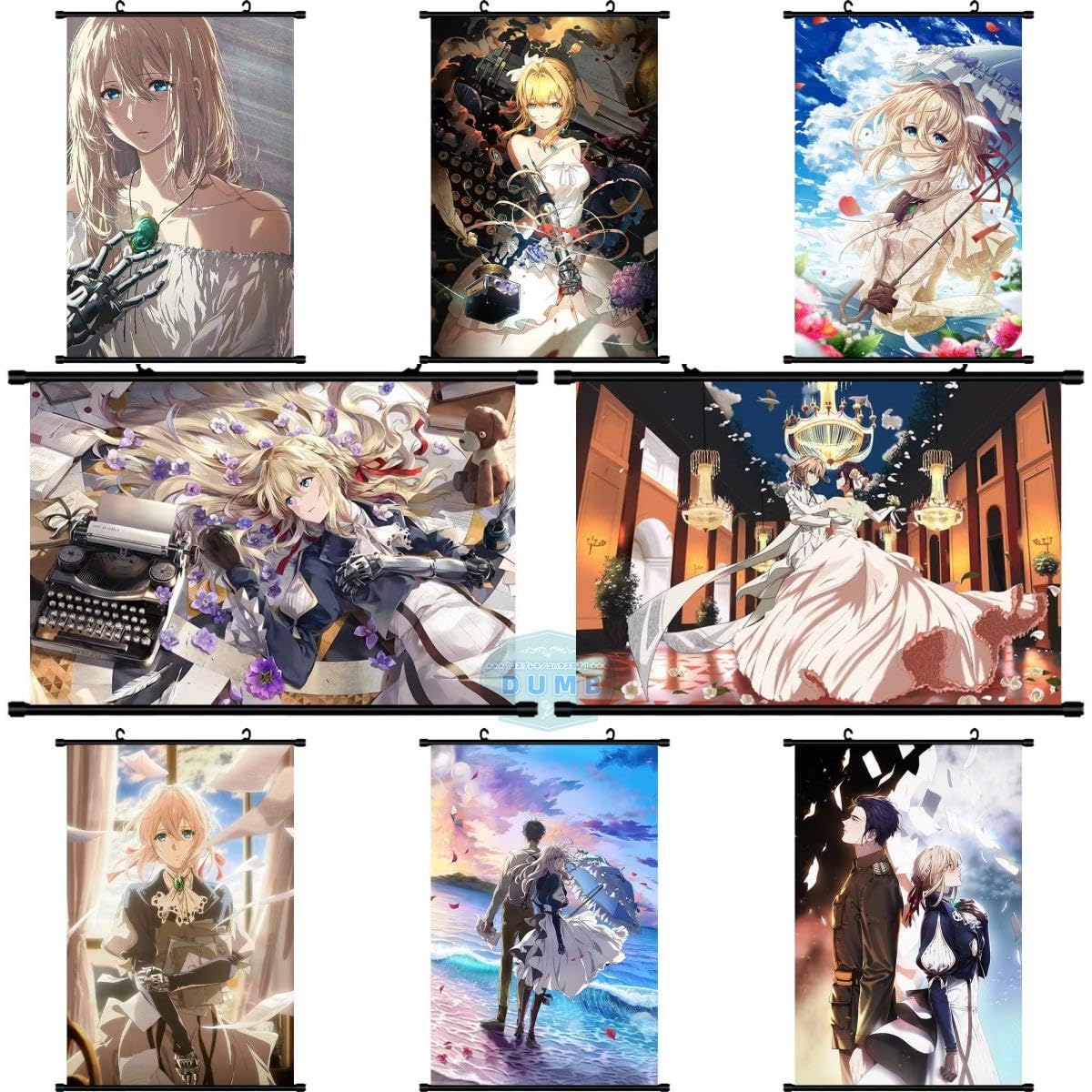 Amazon.co.jp: ヴァイオレット・エヴァーガーデン タペストリー 掛け軸