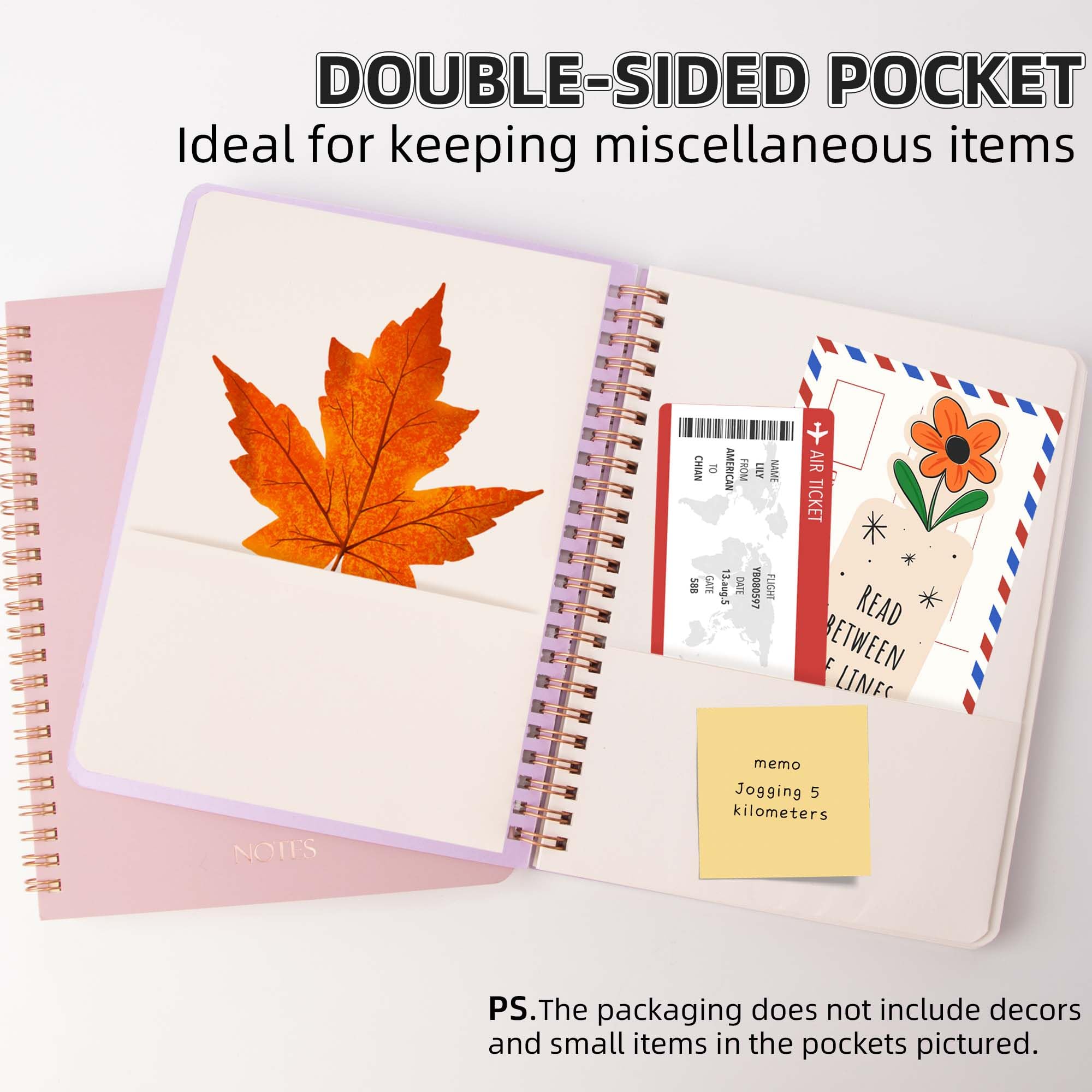 ZenBeya Cute Spiral Notebook A5, Aesthetic Spiral Journal for Women Girls with Pocket & Lined Pages - Image 2
