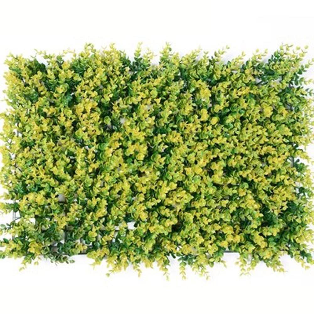 Treillis Extensible Feuillage haie Artificielle Extensible Le Lierre Artificiel décoratif Laisse la barrière privée d'aménagement paysager de Jardin de clôture d'arbre de 60 * 40Cm(Color:B,Si