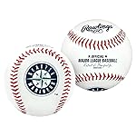 Rawlings MLB Seattle Mariners Team Logo Baseball, White, 1