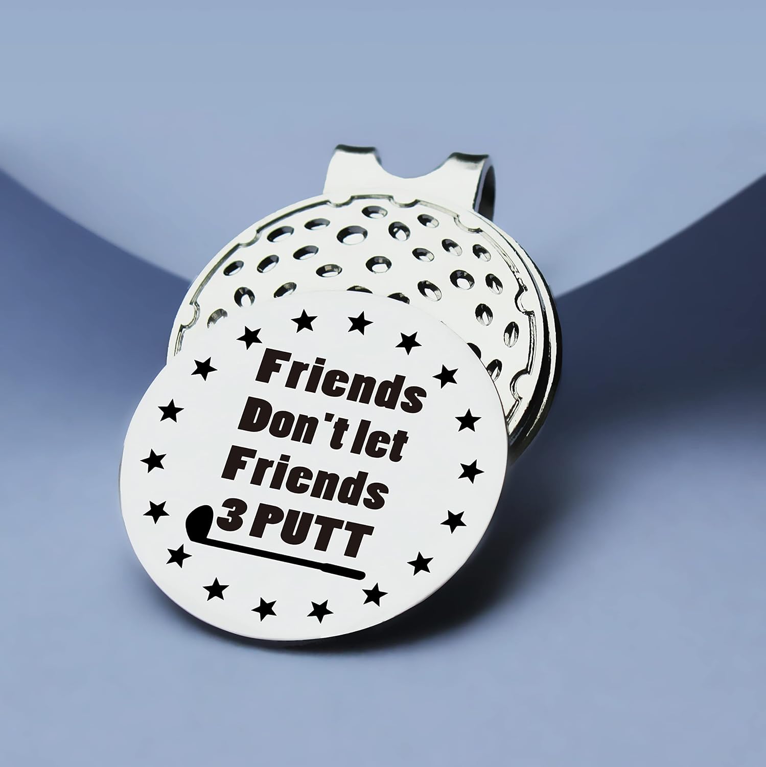 review TSUYAWU Friends Don't let Friends 3 Putt Golf Ball Marker - Funny Golf Marker with Magnetic Hat Clip Golf Novelty Gift - Golf Accessories Gifts for Golf Lovers Golfer Men Friends