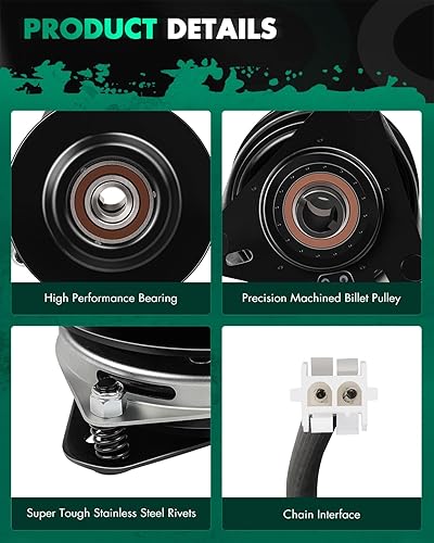 Vista 405 de SCITOO Embrague eléctrico de toma de fuerza AM119683 Compatible para Warner: 5217-35, 5217-6, 5217-7, 5217-9; para John Deere: 5217-7, AM119683