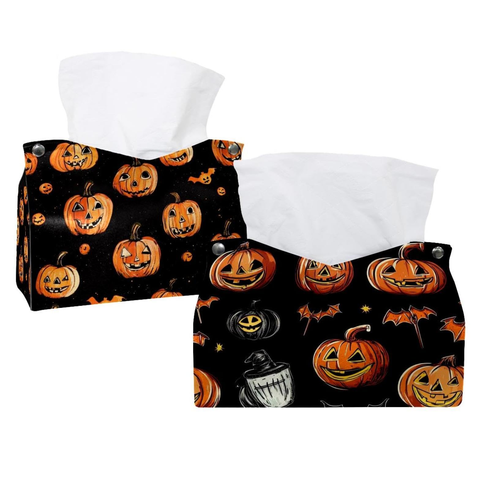 Porte-mouchoirs d'Halloween boîte distributrice rectangulaire de 19 cm de long