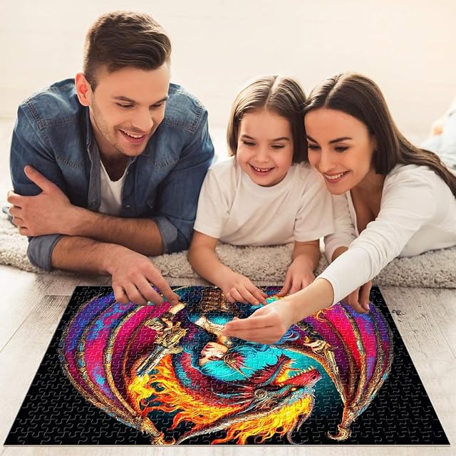Foto 8 de 8 de Puzzles de 1000 Piezas para Adolescentes Llamas del Destino Desafío difícil para aliviar el estrés Regalos…