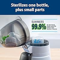 Vista 9 de Dr. Brown's Ultimate Feeding Comfort Bundle- Suave almohada de lactancia beige + calentador de biberones y esterilizador de lujo + paquete de 4