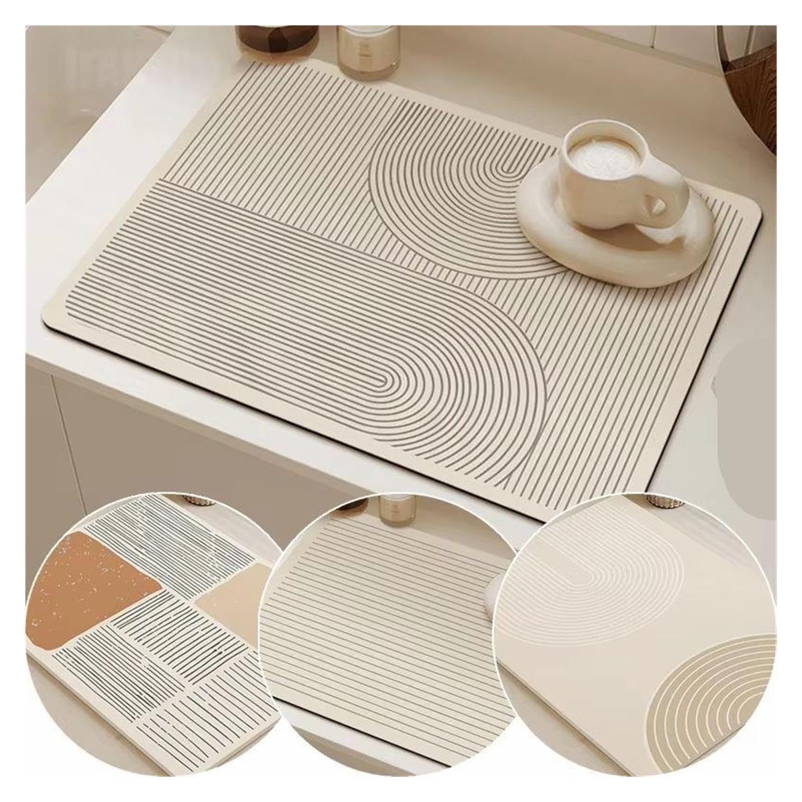 Tapis De Bar Tapis de séchage Vaisselle en diatomite imprimé