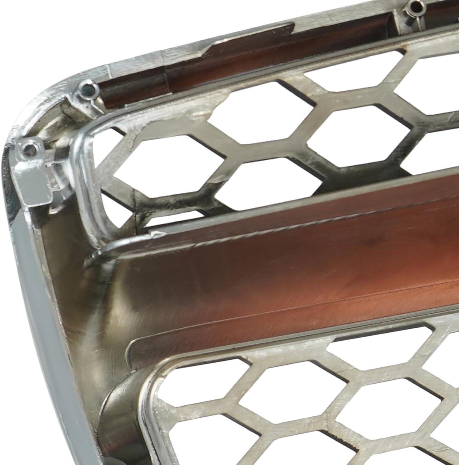 KARPAL Front Grille Grill Matte Black With Chrome Frame Compatible with 2007 2008 2009 Hyundai Santa Fe Limited | 865602B020 HY1200147