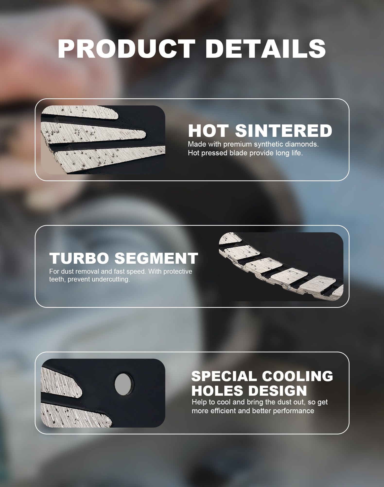 Casaverde Turbo Diamond Cutting Disc 180 x 22,23mm - Image 4